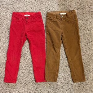 H&M Kids Corduroy Pants - Red and Brown